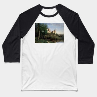 Ruins of the Chateau de Pierrefonds by Jean-Baptiste-Camille Corot Baseball T-Shirt